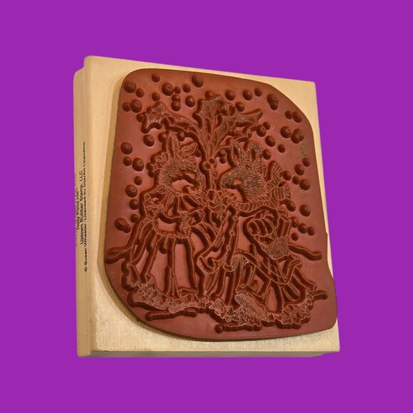 Susan Wheeler Holly Pond Hill Snow Bunnies & Jamie Carter Christmas Rubber Stamp - Picture 6 of 16